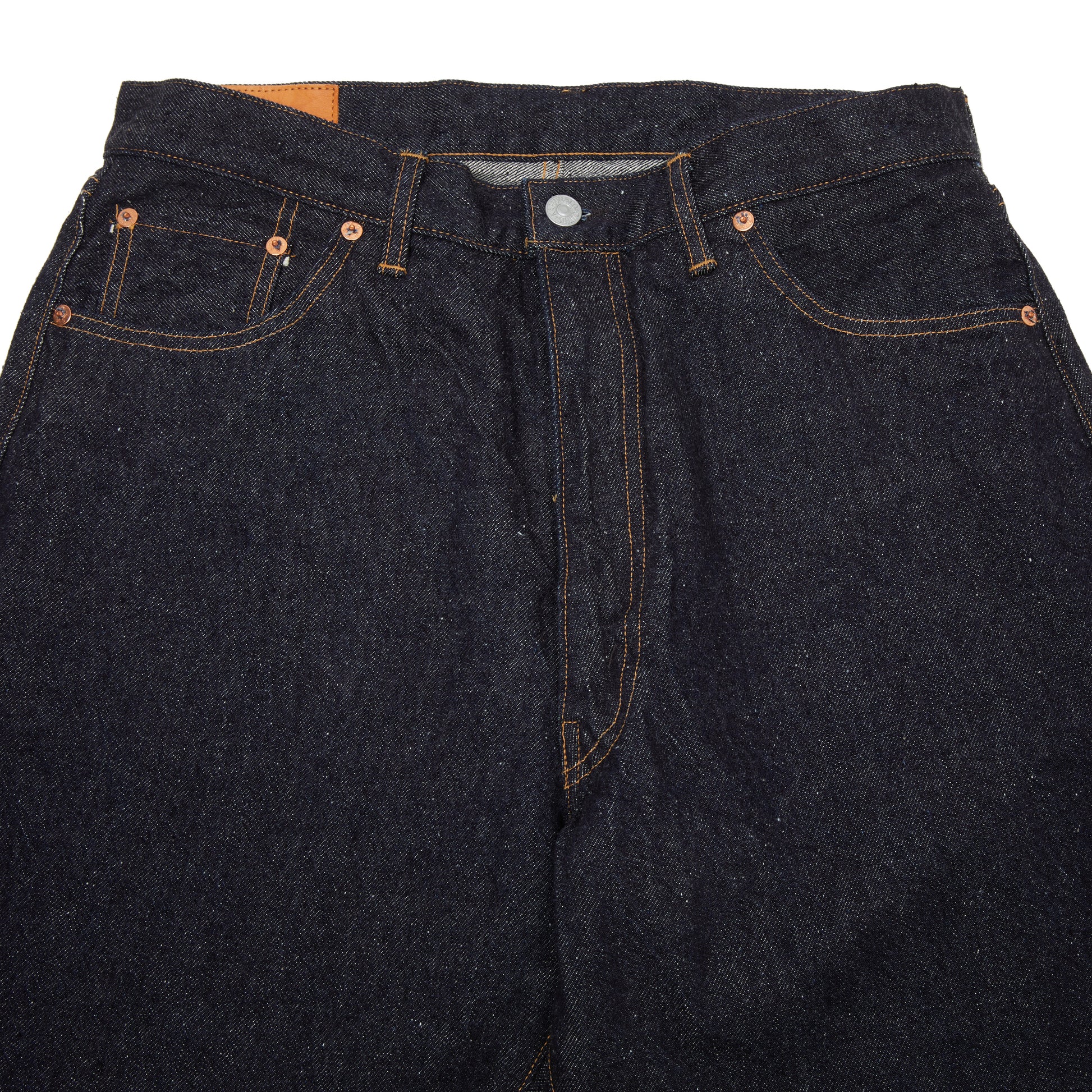 Kaptain Sunshine 5P Zipper Front Denim Pants in Indigo Wash