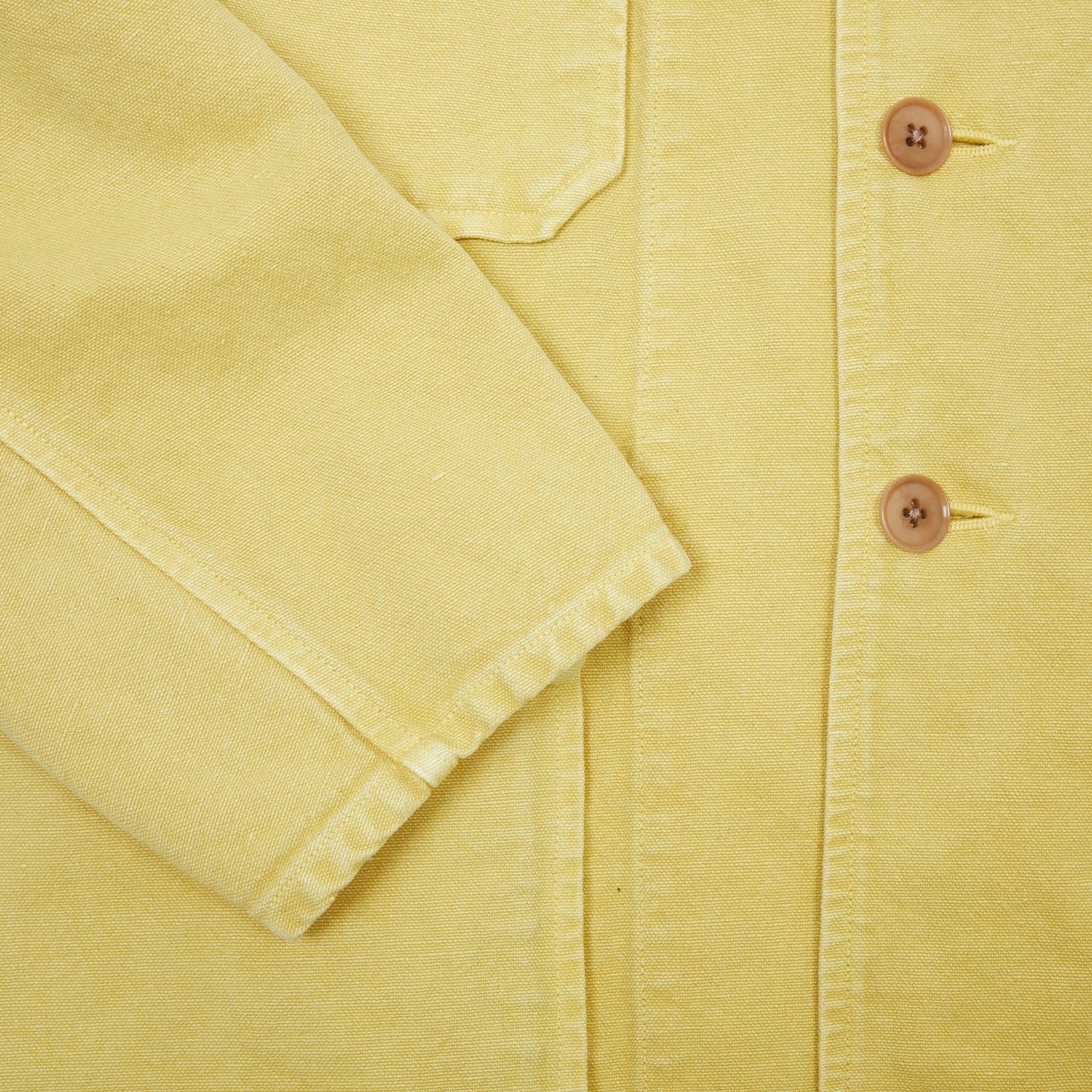 Kaptain Sunshine Cotton Hemp Hunt Jacket in Butter
