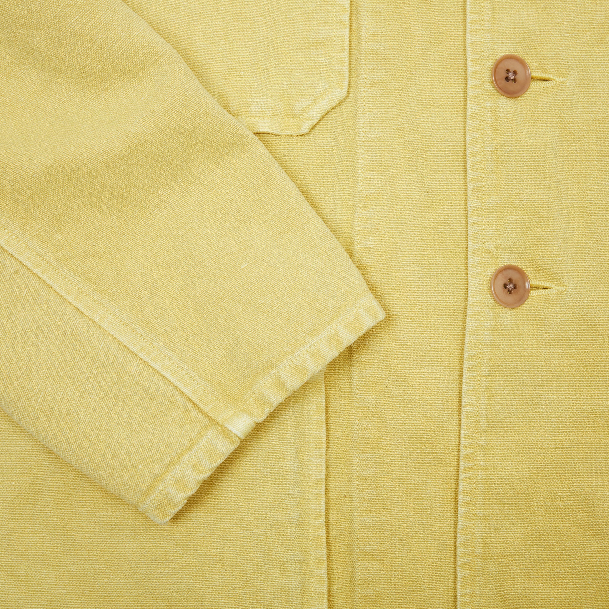 Kaptain Sunshine Cotton Hemp Hunt Jacket in Butter