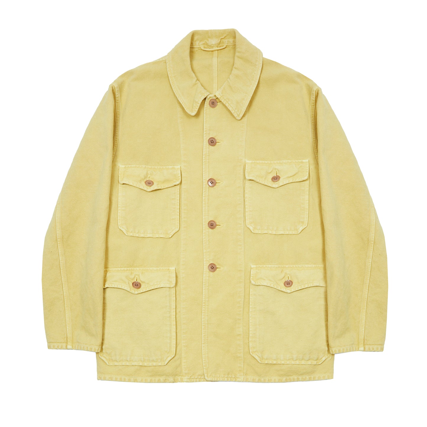 Kaptain Sunshine Cotton Hemp Hunt Jacket in Butter
