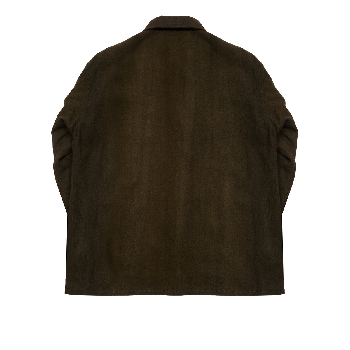 Kaptain Sunshine Uneven-dyed Gabardine Field Shirt Jacket in Olive
