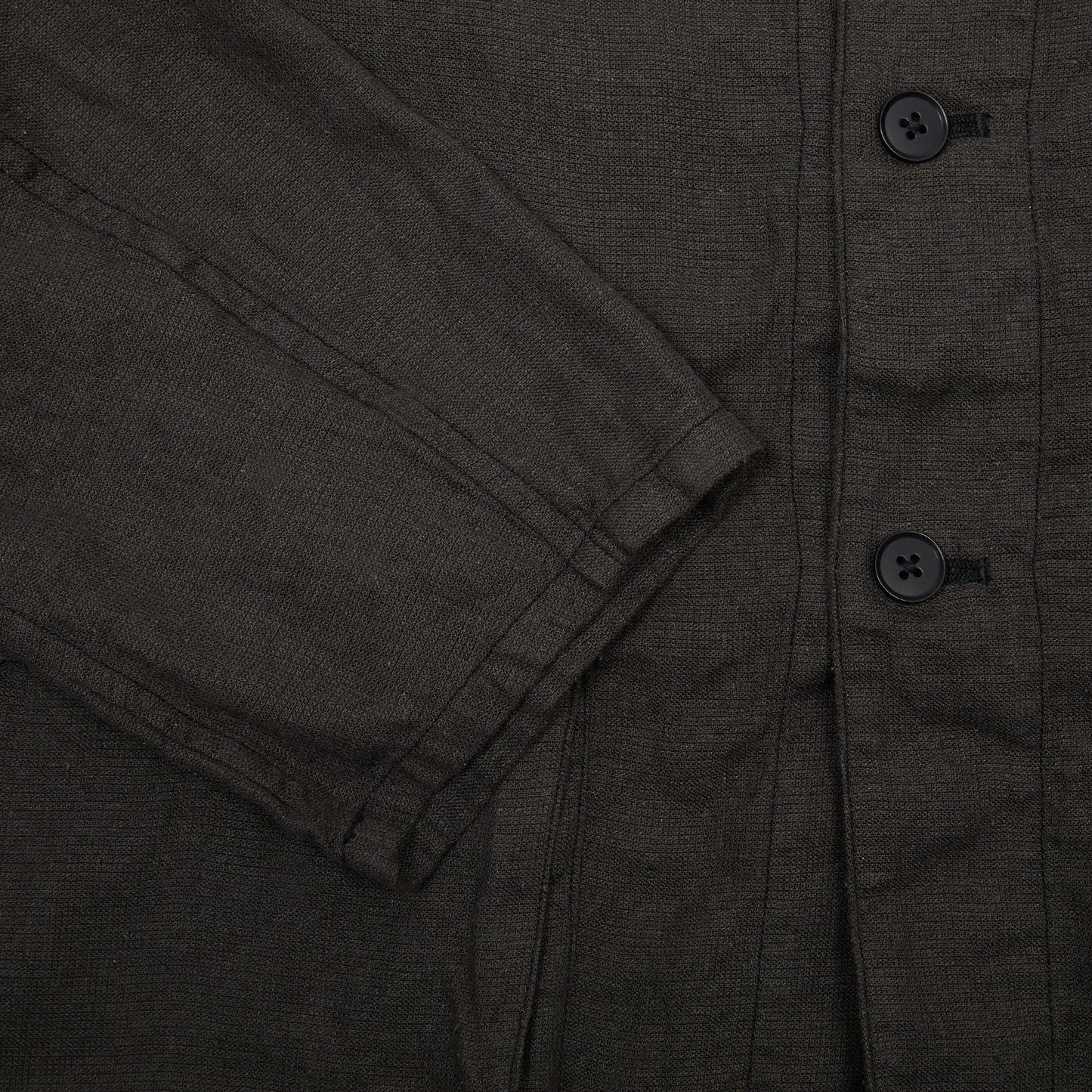 Kaptain Sunshine Safari Shirt Jacket in Ink Black