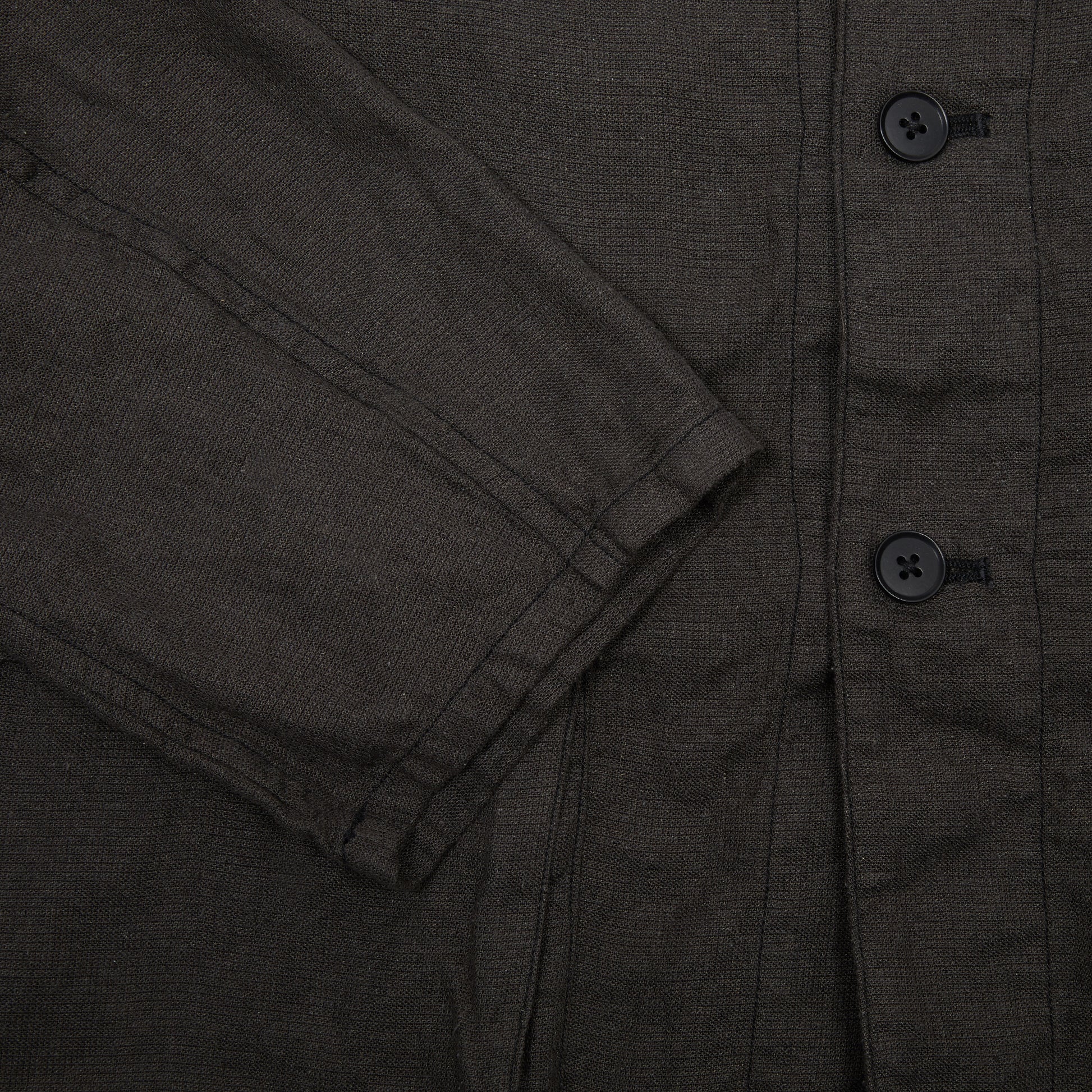 Kaptain Sunshine Safari Shirt Jacket in Ink Black