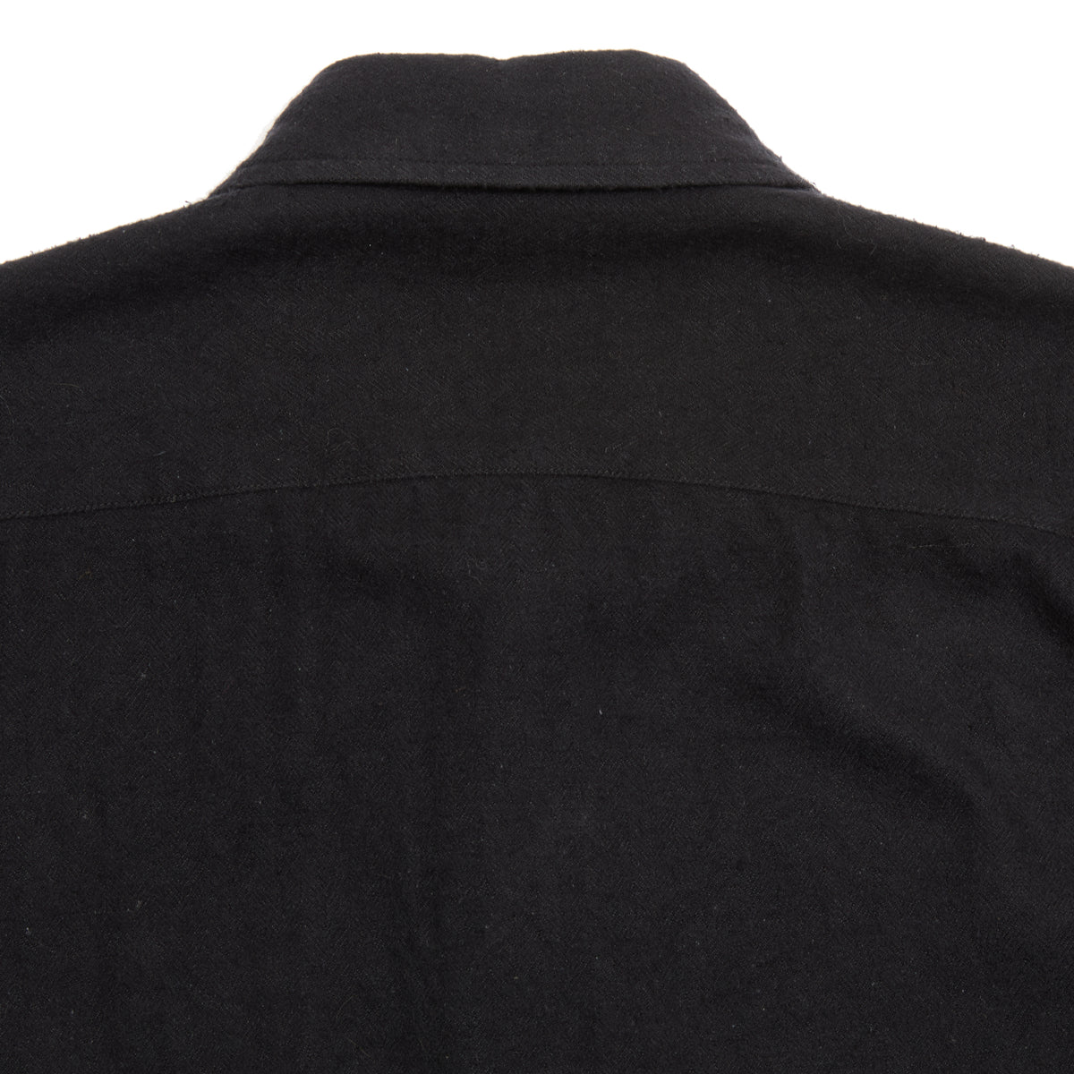 Kaptain Sunshine Silk Flannel 2Pockets Shirt in Black