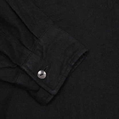 Kaptain Sunshine Silk Flannel 2Pockets Shirt in Black