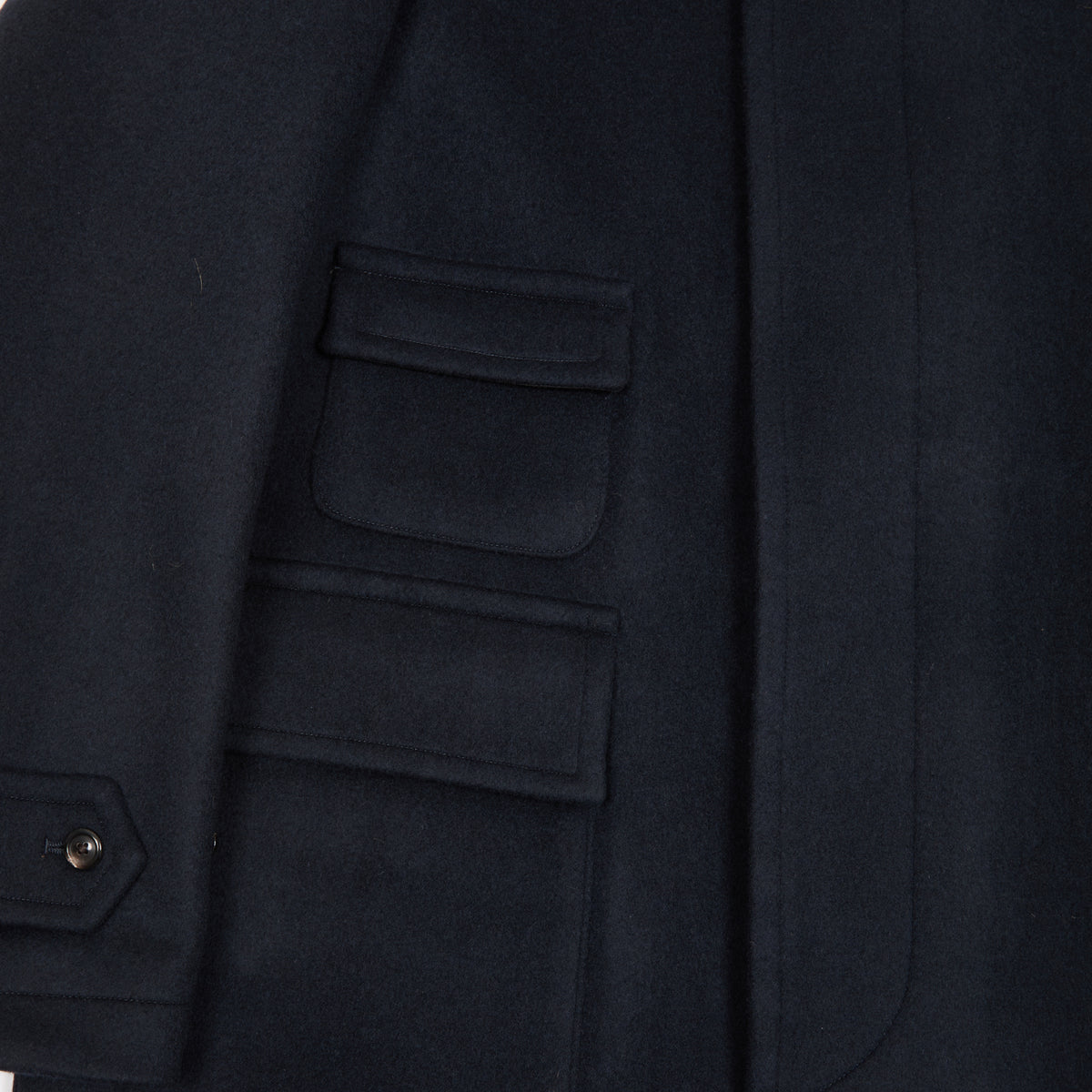 Kaptain Sunshine Traveller Wool Coat in Top Navy