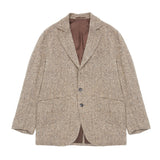 Kaptain Sunshine Donegal Tweed 4B Hunter Jacket in Khaki Nep