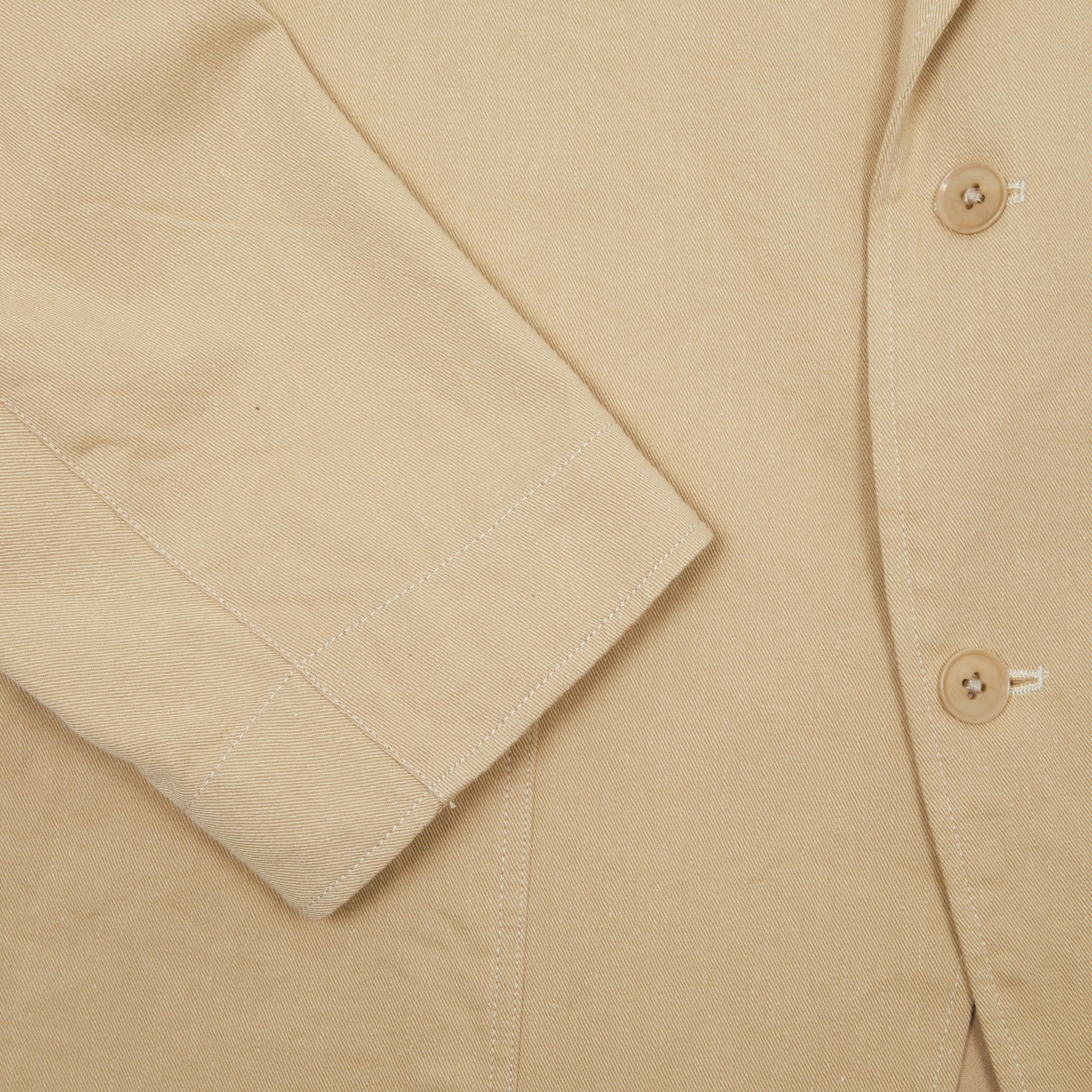 Kaptain Sunshine Cotton Square Drill Jacket in Khaki