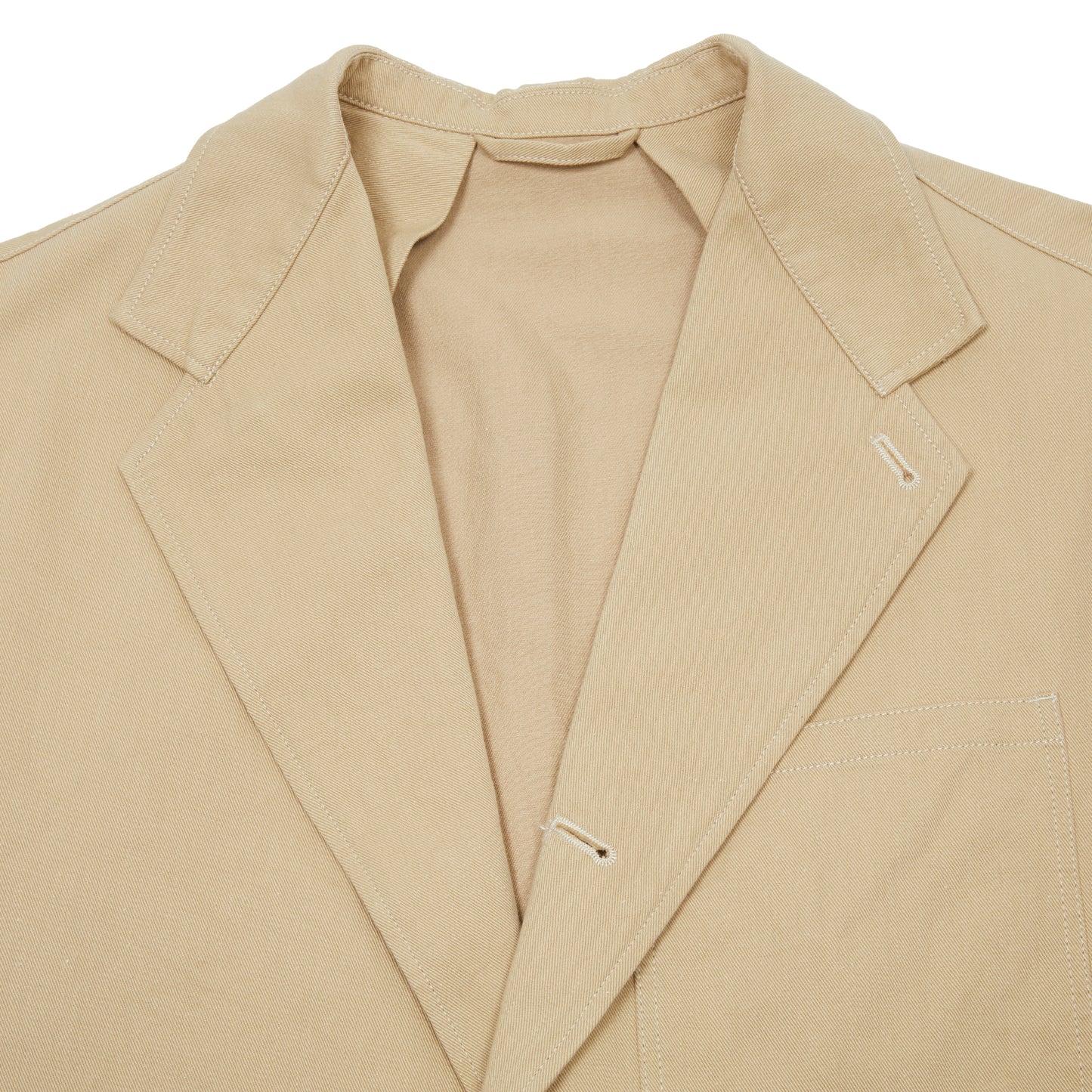 Kaptain Sunshine Cotton Square Drill Jacket in Khaki