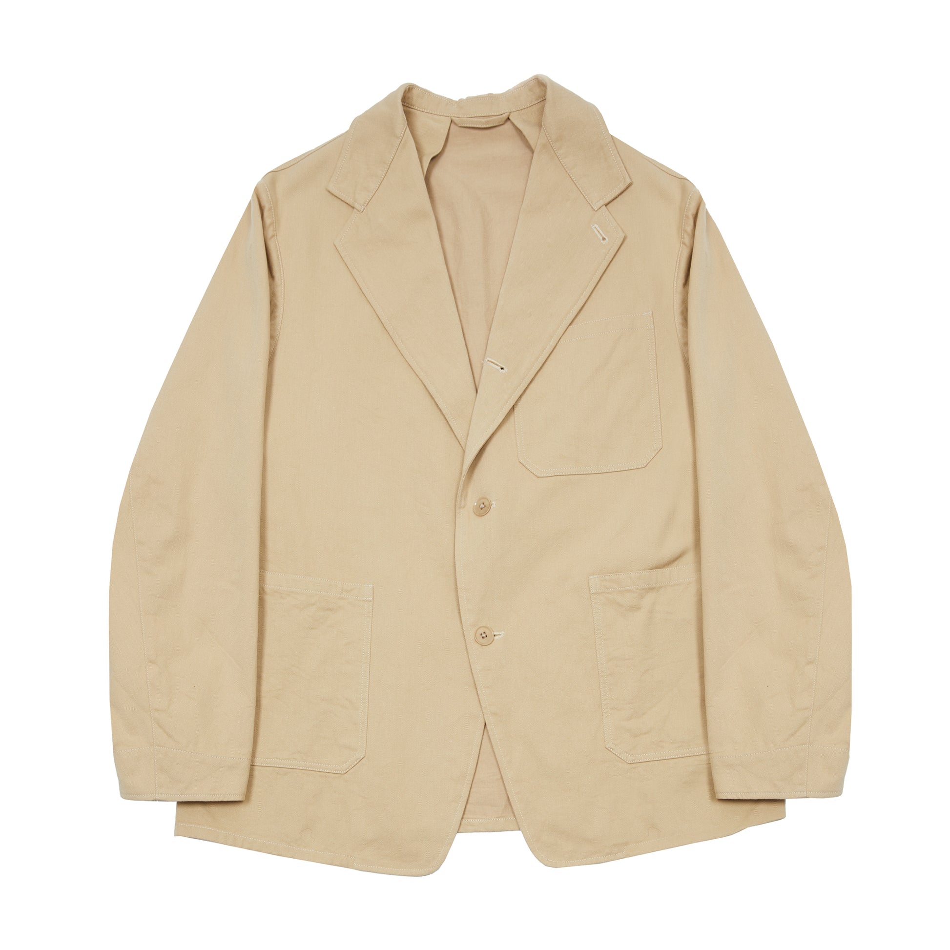 Kaptain Sunshine Cotton Square Drill Jacket in Khaki