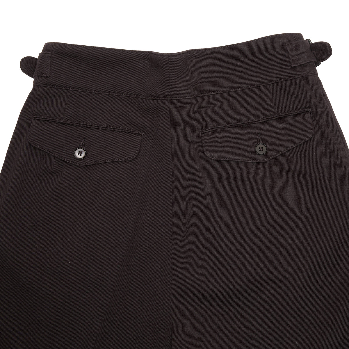 Kaptain Sunshine Cotton Drill Gurkha Pants in Black