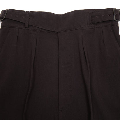 Kaptain Sunshine Cotton Drill Gurkha Pants in Black