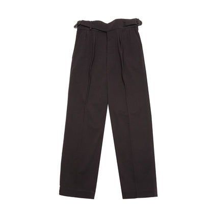 Kaptain Sunshine Cotton Drill Gurkha Pants in Black