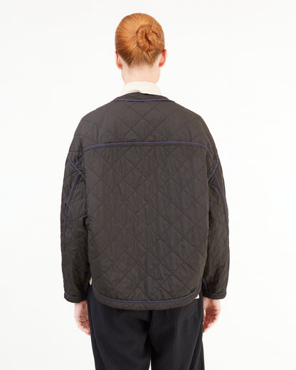KONRAD Irmi Reversible Jacket in Blurred Flower/Black