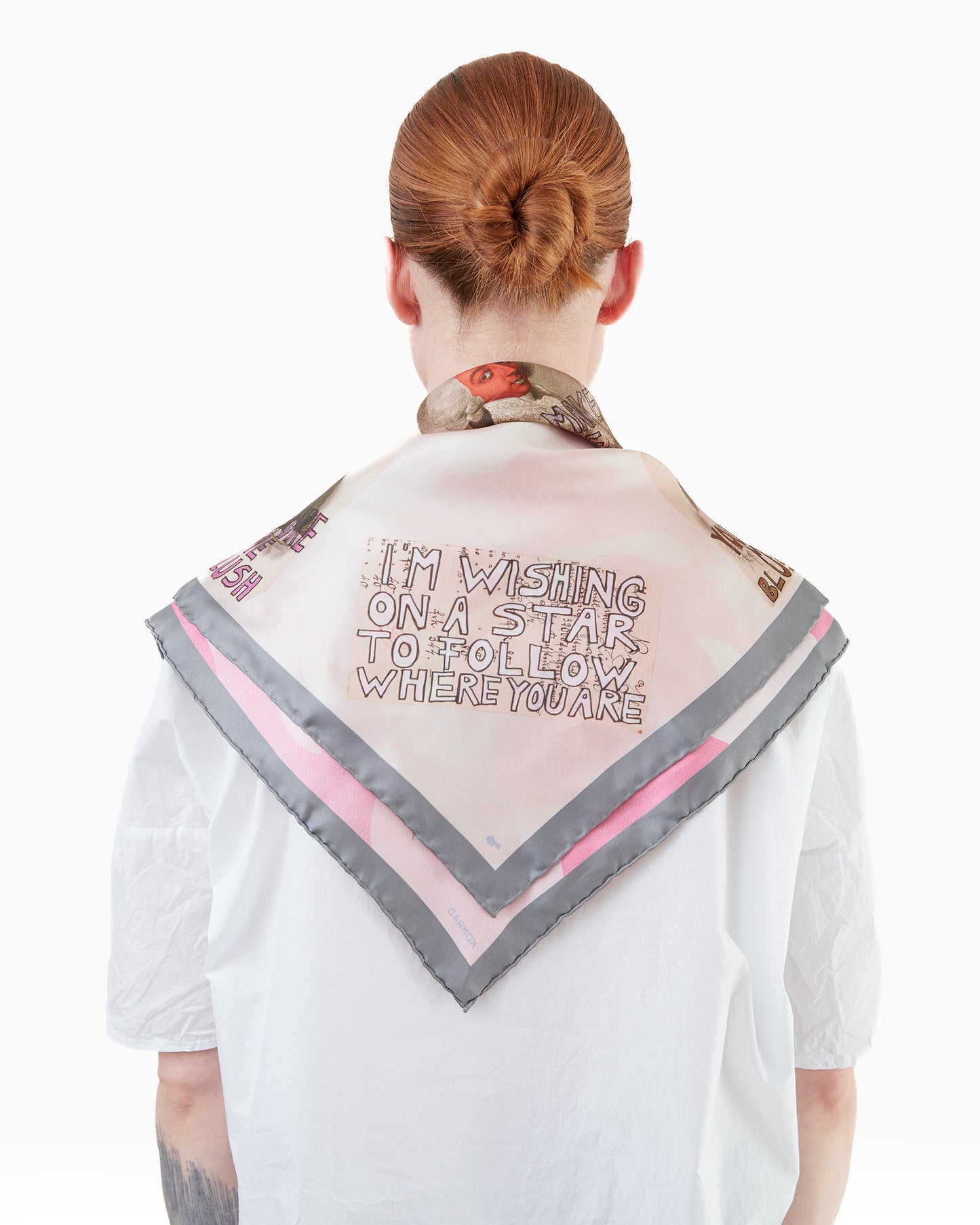 KONRAD Tommaso You Make Me Blush Scarf in Cream