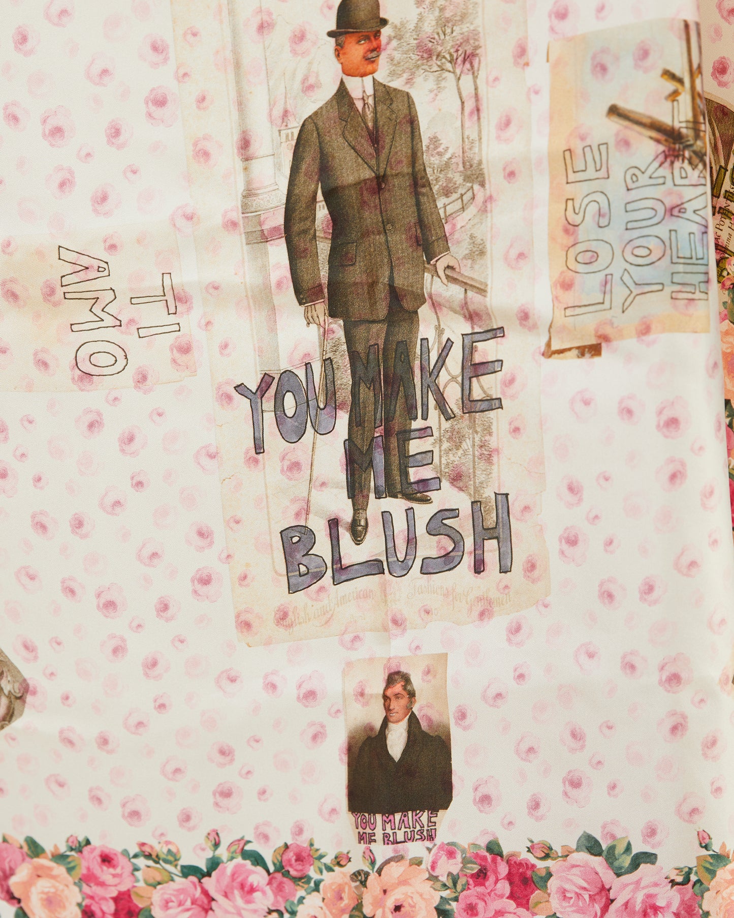 KONRAD Camen You Make Me Blush Scarf in Cream