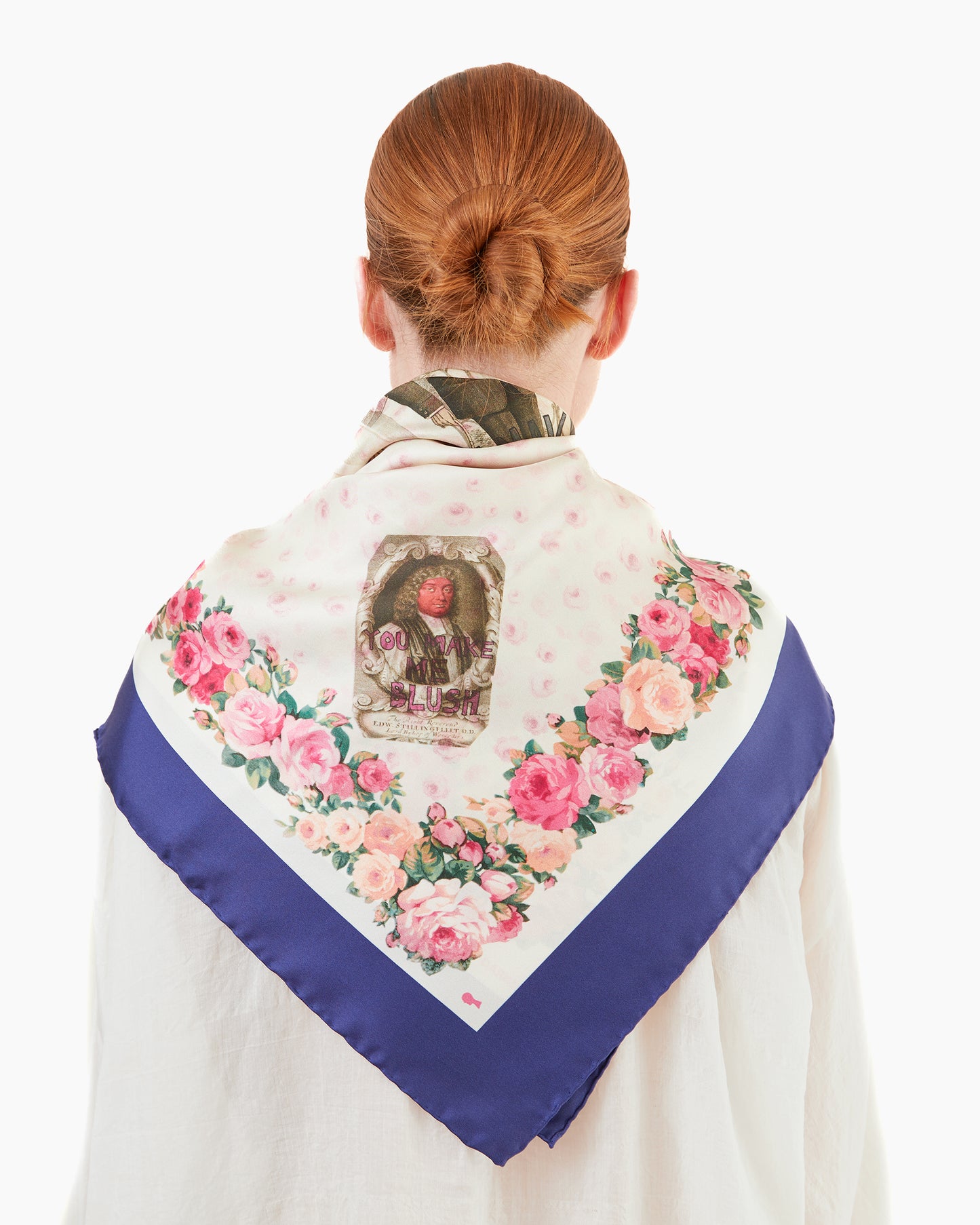 KONRAD Camen You Make Me Blush Scarf in Cream