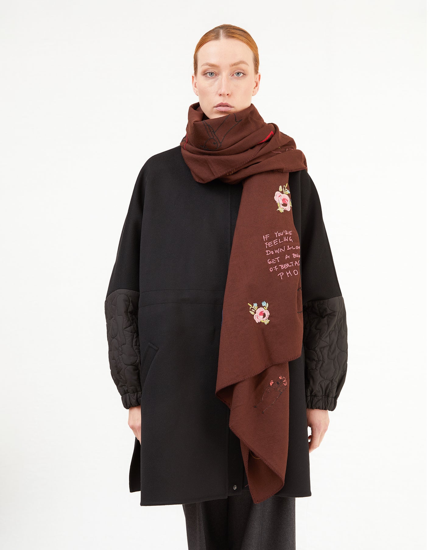 KONRAD Stella Scarf in Scribbles/Hazel
