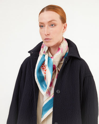 KONRAD Theo Wool Scarf in Hands Print