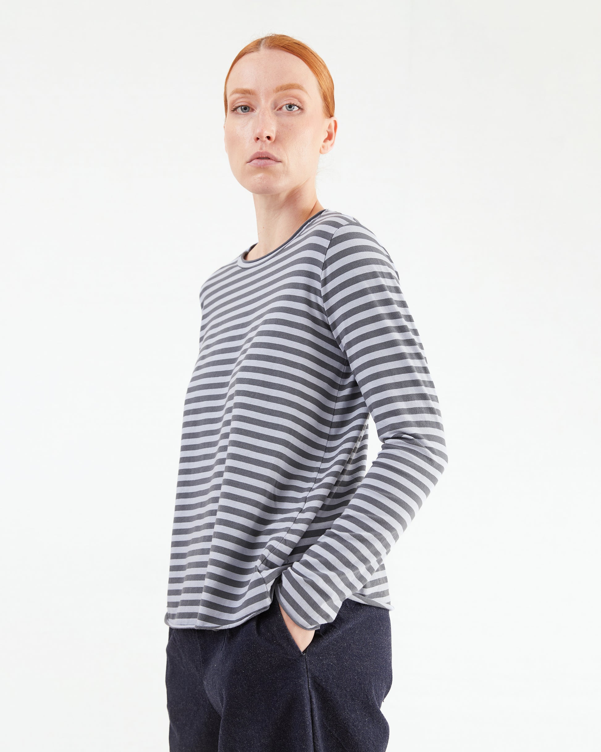Labo.Art Women's Maglia Jeppe Striped Top in Even River