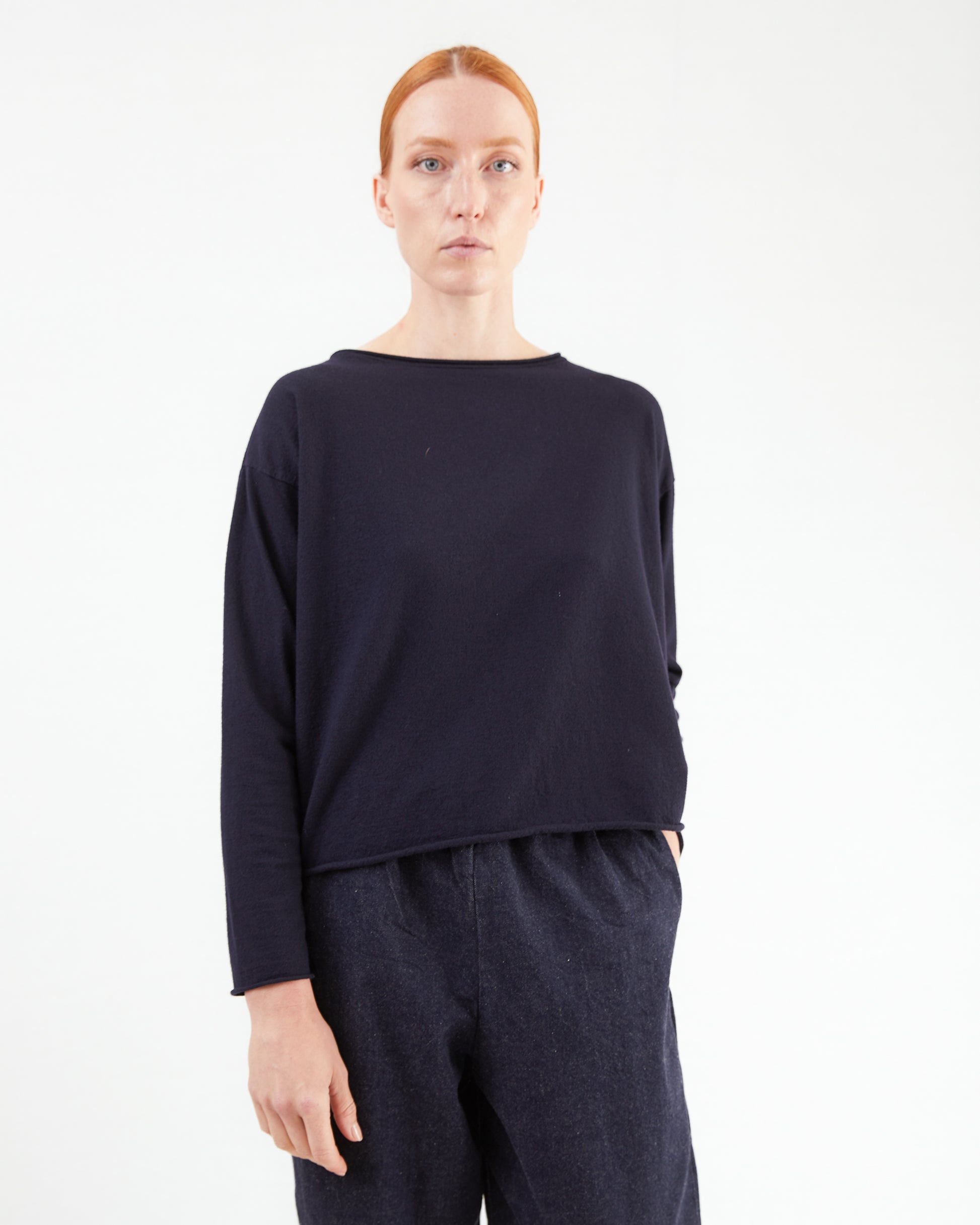 Labo.Art Women's Maglia Lola Top in Charme Atlantic