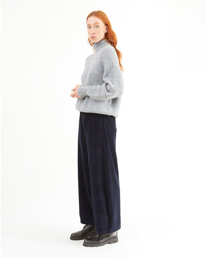 Labo.Art Women's Bum Velluto Pant in Atlantic