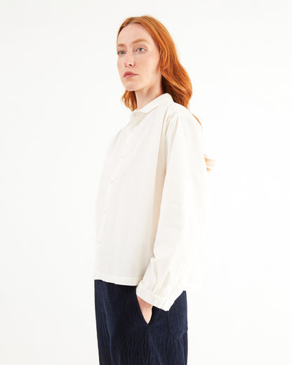 Labo.Art Women's Camicia Riga Lampo Shirt in Winter White