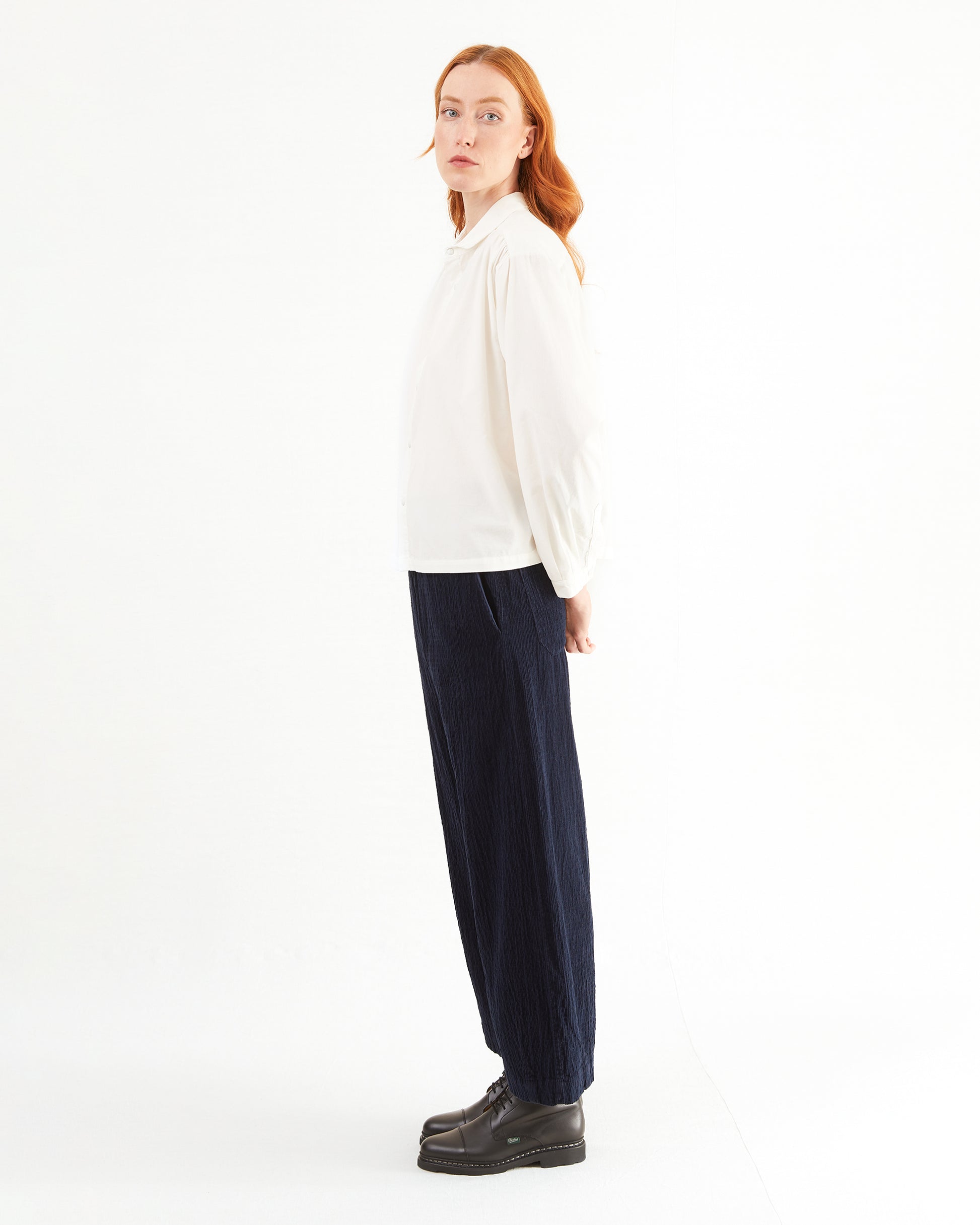 Labo.Art Women's Camicia Riga Lampo Shirt in Winter White