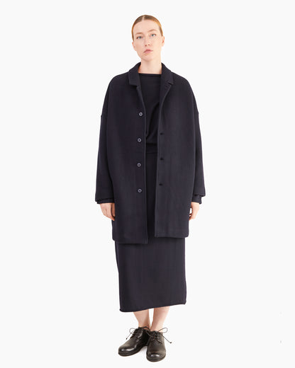 Labo Art Women's Nora Feltro Wool Jacket in Atlantic