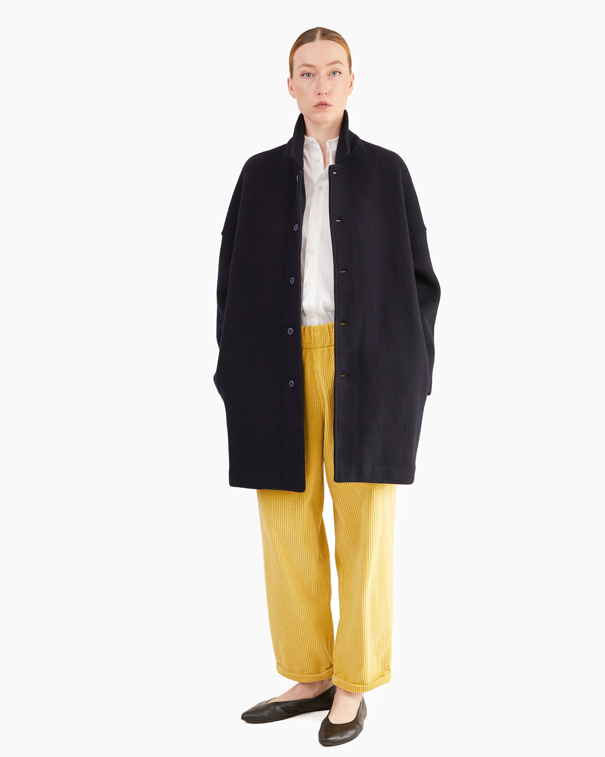 Labo Art Women's Nora Feltro Wool Jacket in Atlantic