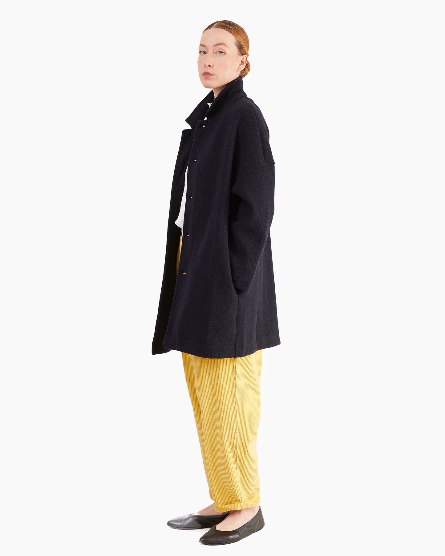Labo Art Women's Nora Feltro Wool Jacket in Atlantic