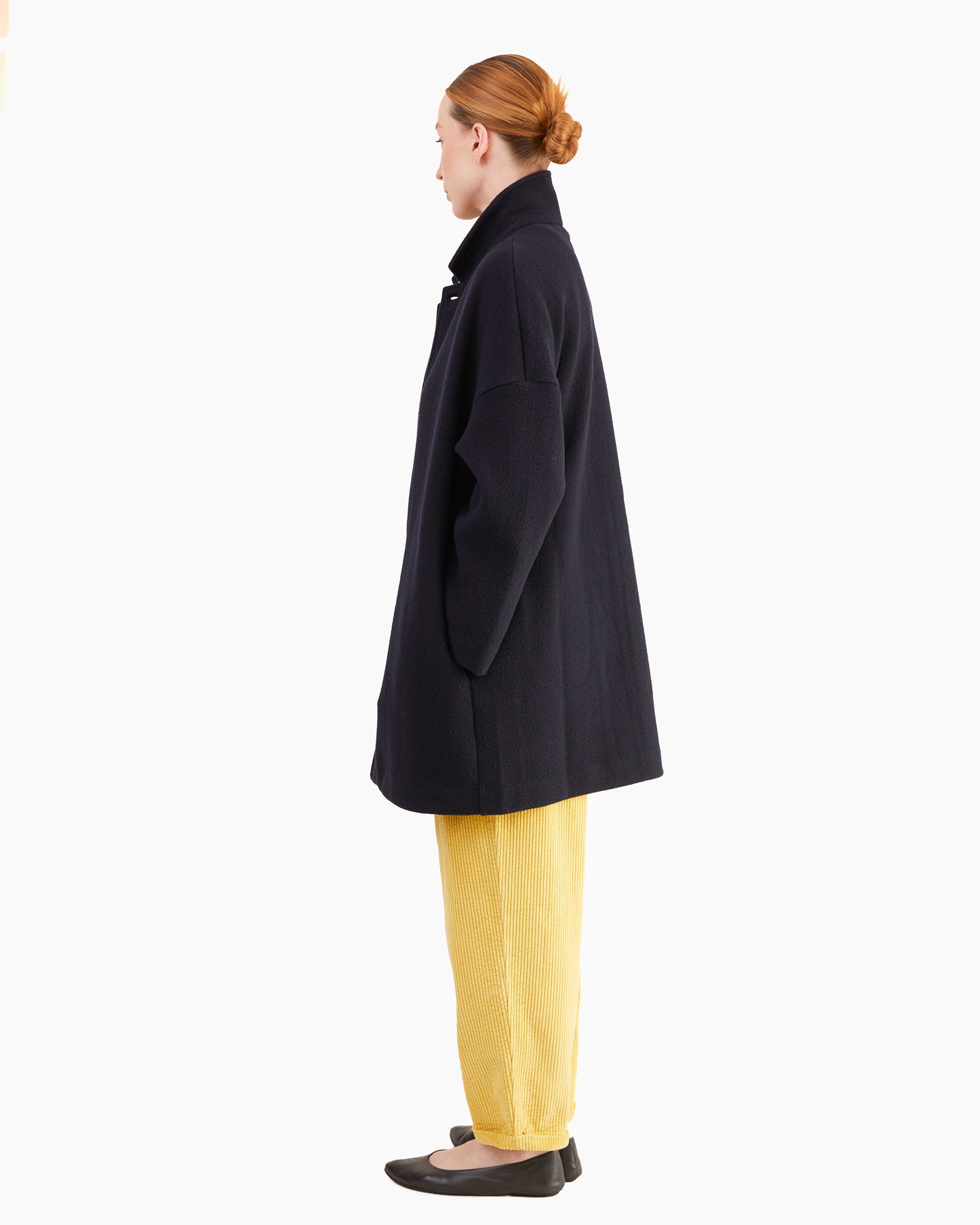 Labo Art Women's Nora Feltro Wool Jacket in Atlantic