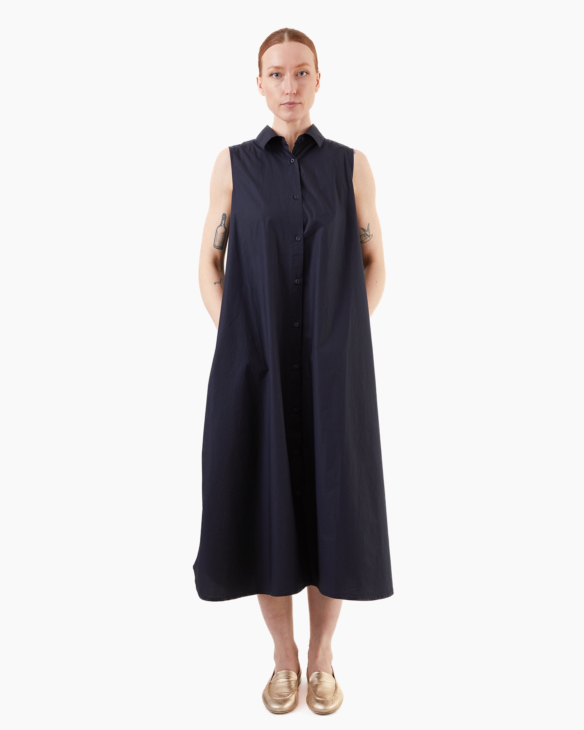 Labo.Art Women's Diego Clara Cotton Dress in Atlantic