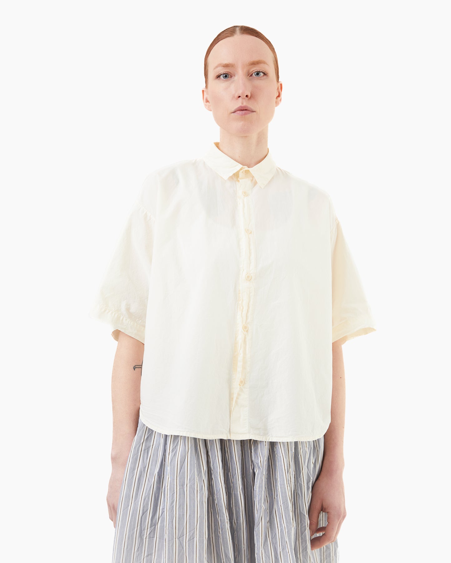 Labo.Art Women's Egadi Sushi Cotton Shirt in Aborio