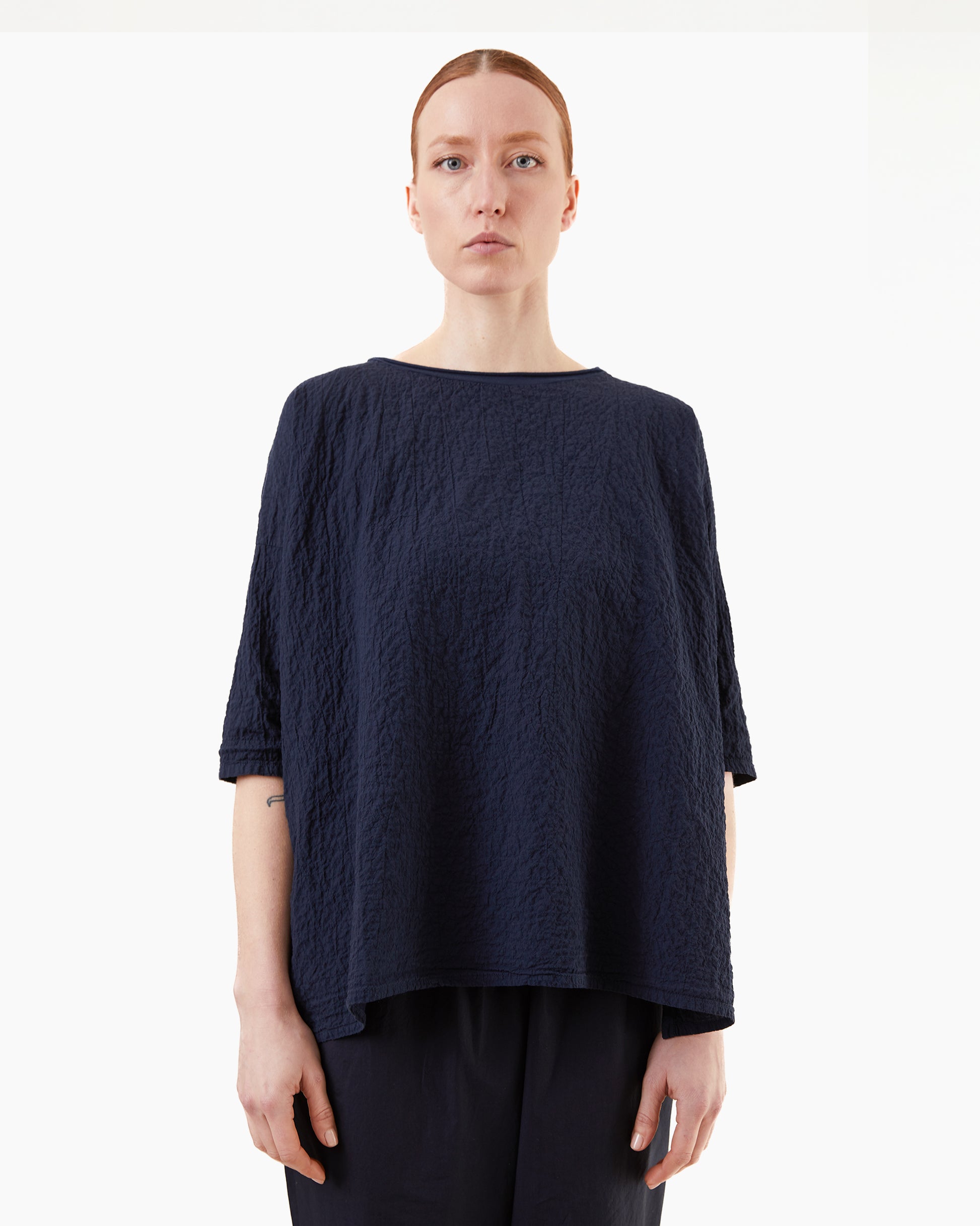 Labo.Art Women's Franca Rock Cotton Top in Atlantic