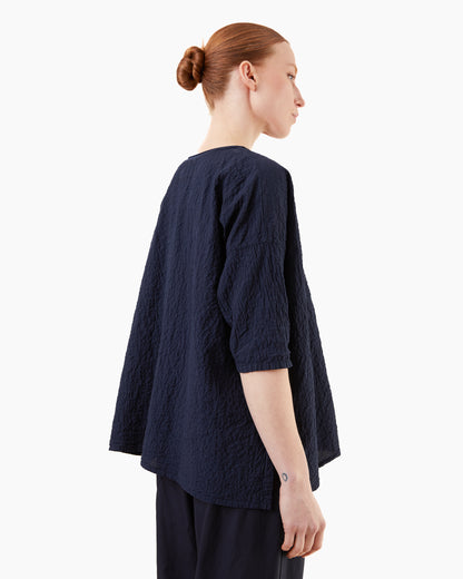 Labo.Art Women's Franca Rock Cotton Top in Atlantic