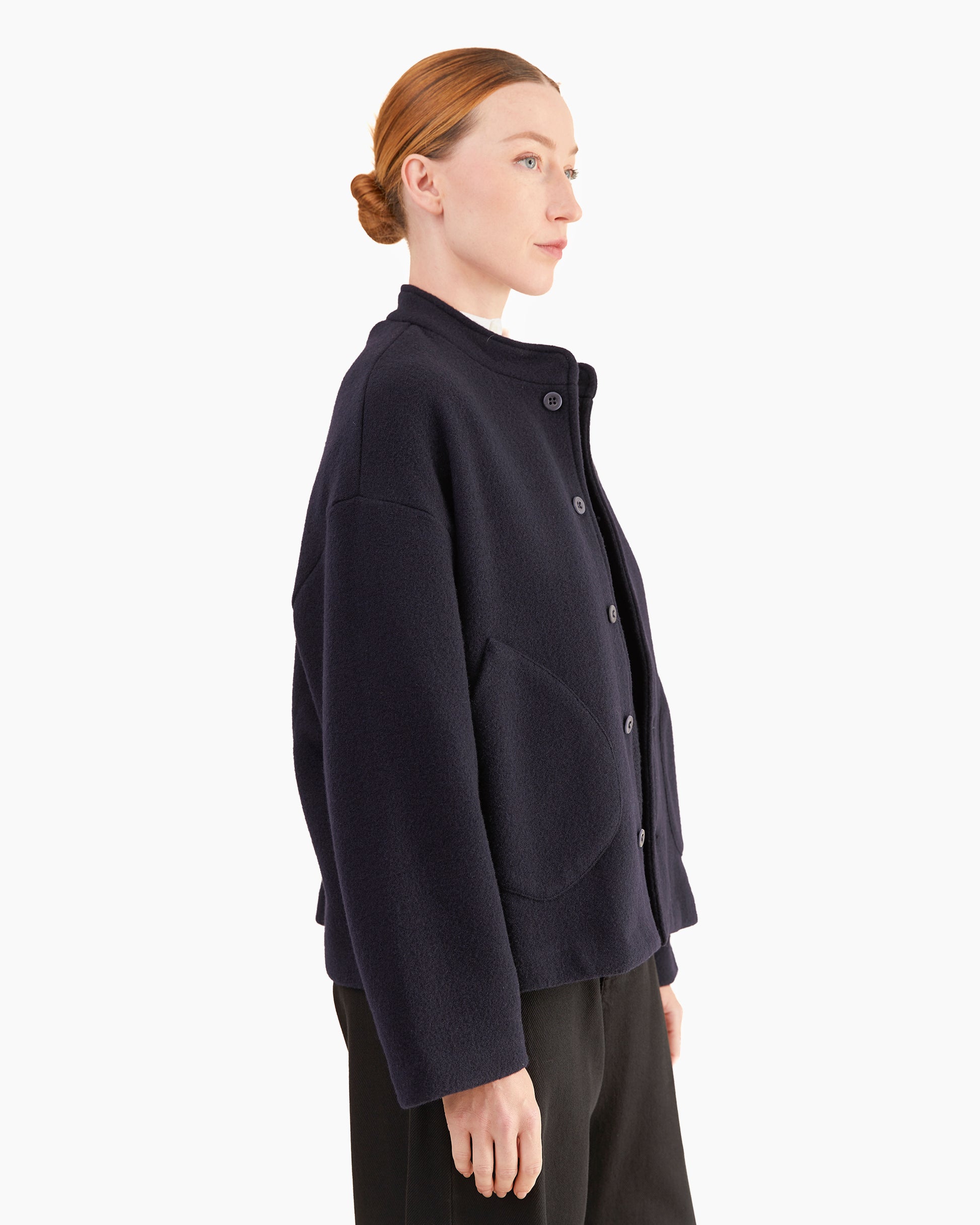 Labo.Art Women's Ficus Feltro Knit Jacket in Atlantic