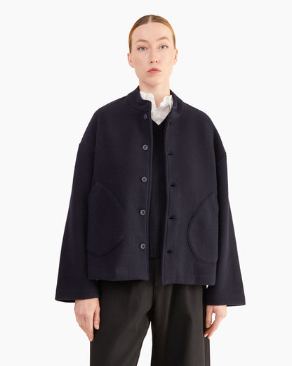Labo.Art Women's Ficus Feltro Knit Jacket in Atlantic
