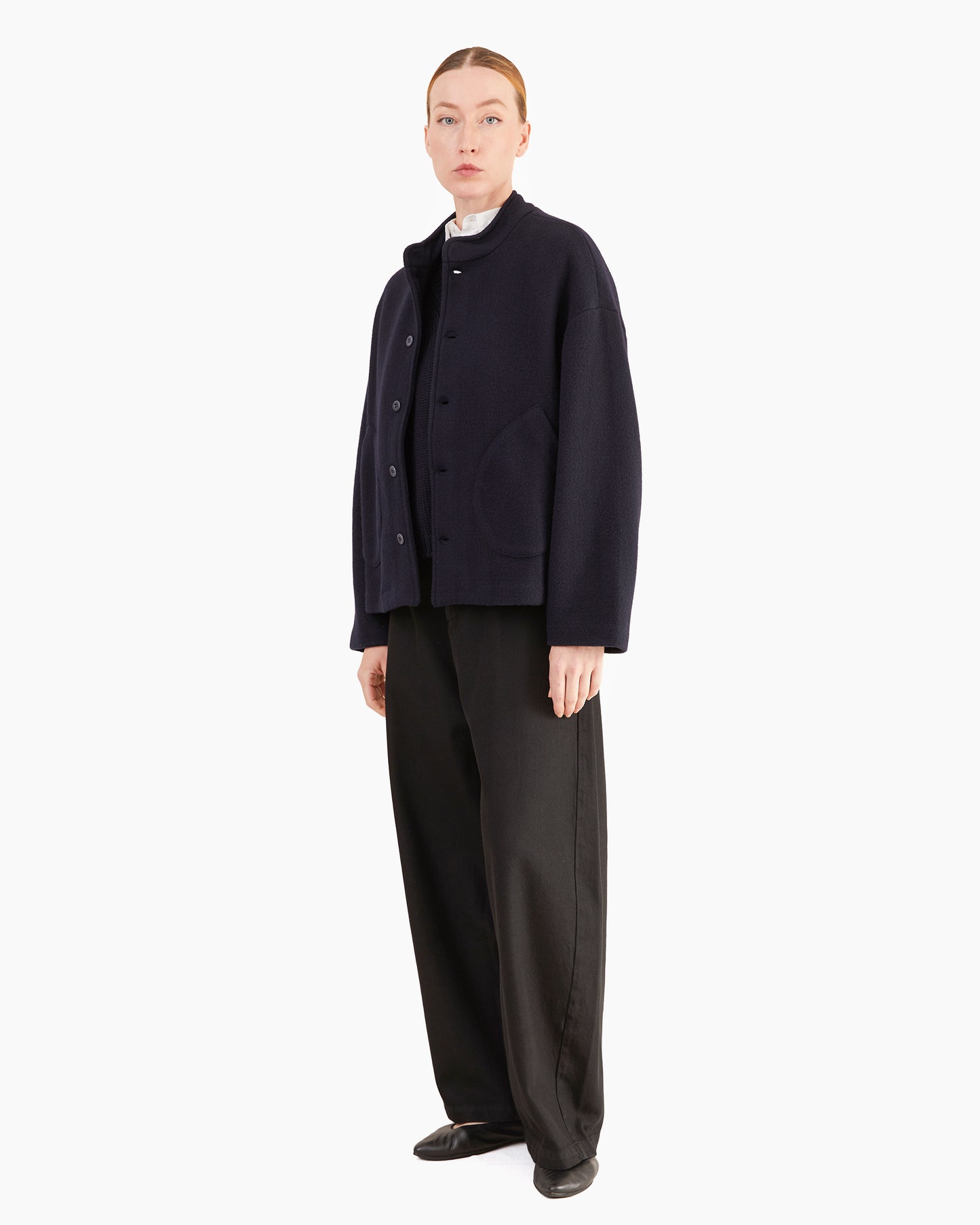 Labo.Art Women's Ficus Feltro Knit Jacket in Atlantic