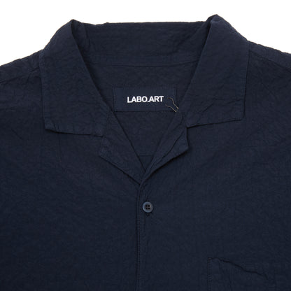 Labo Art Men's Franco Rock Cotton Shirt in Atlantic