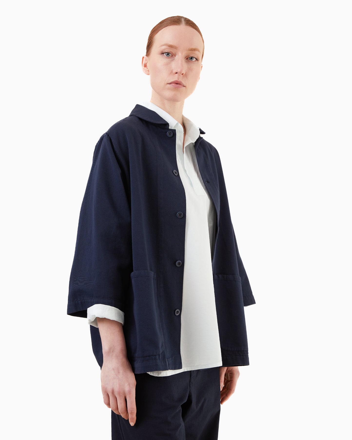 Labo.Art Women's Olivia Massaua Cotton Jacket in Atlantic
