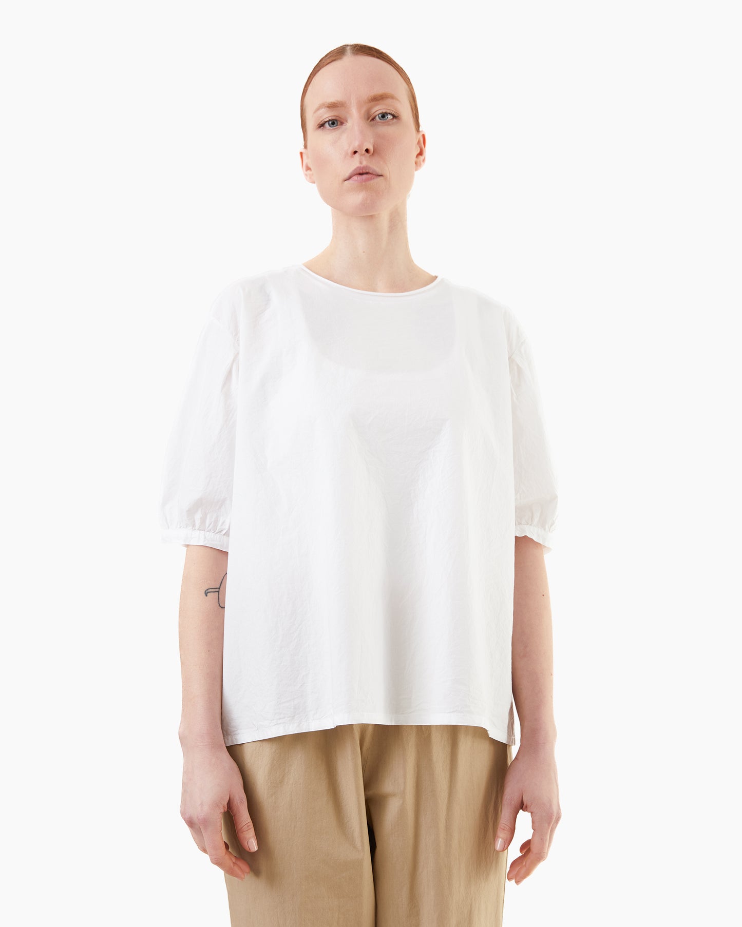 Labo.Art Women's Liscia Sushi Cotton Top in White