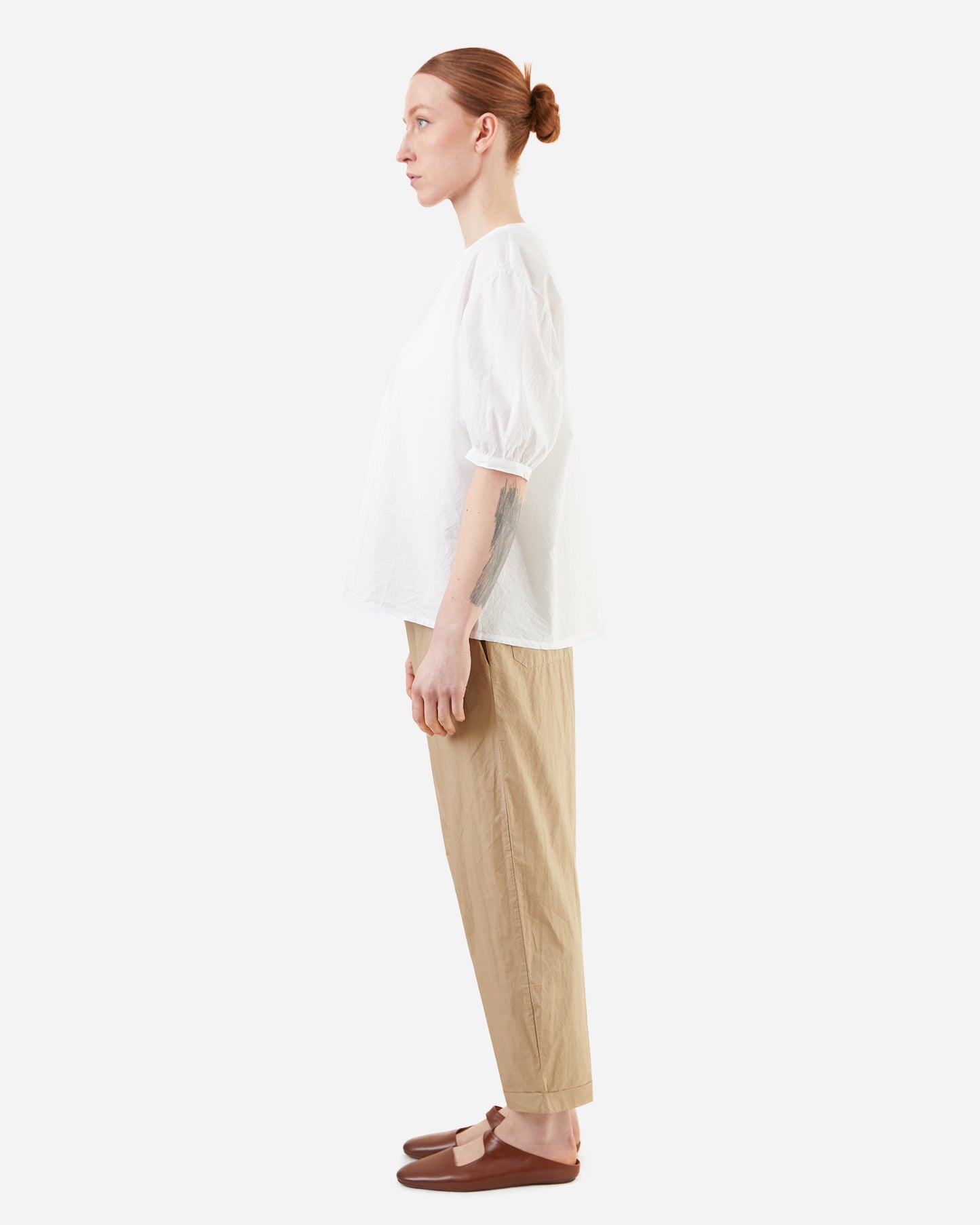 Labo.Art Women's Liscia Sushi Cotton Top in White