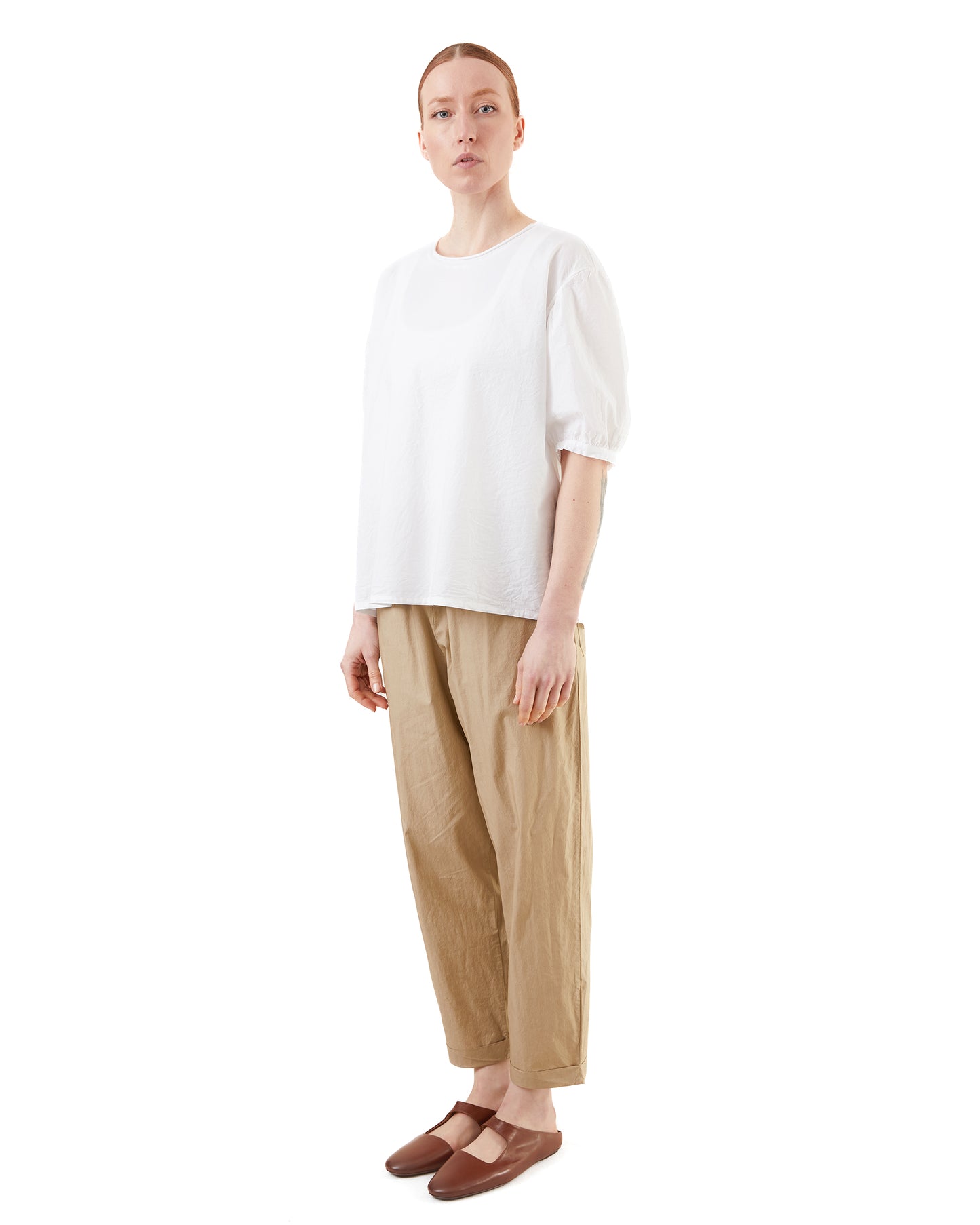 Labo.Art Women's Liscia Sushi Cotton Top in White