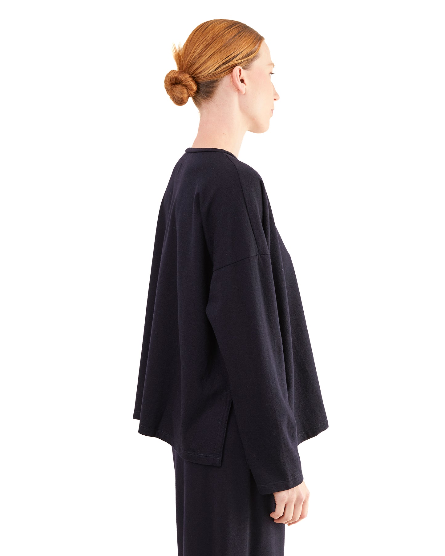 Labo.Art Women's Sandra Charme Knitted Long Sleeve Top in Atlantic
