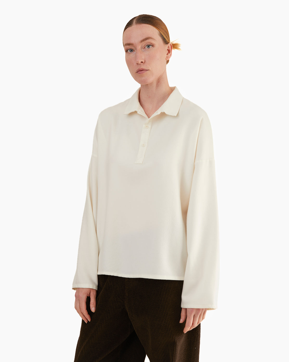 Labo Art Women's Amal Grace Polo Shirt in Winter White
