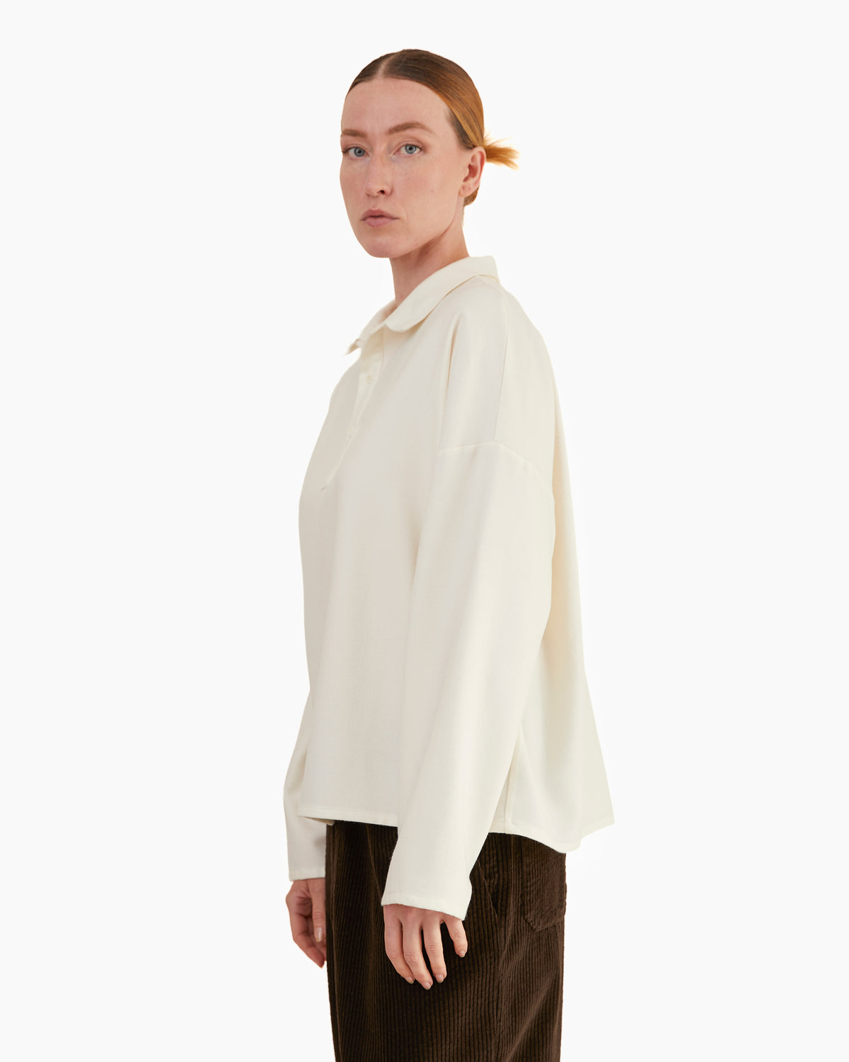 Labo Art Women's Amal Grace Polo Shirt in Winter White
