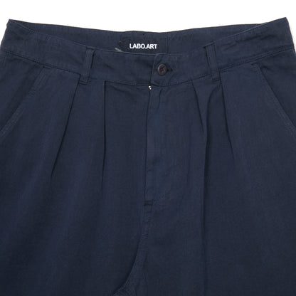 Labo.Art Men's Mani Pisa Cotton Linen Shorts in Atlantic