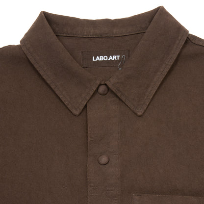 Labo.Art Men's Ovest Moon Cotton Jacket in Maroon