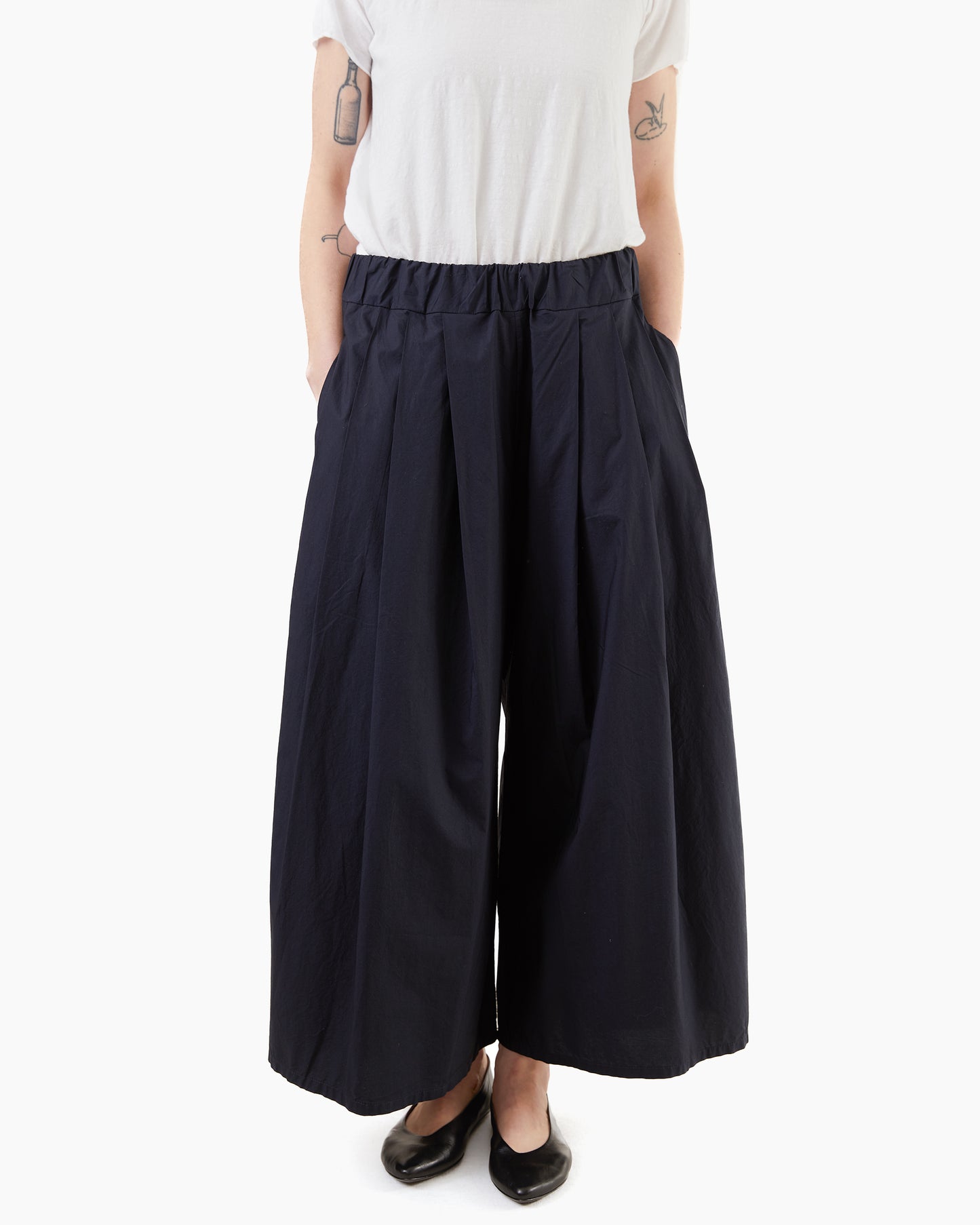 Labo.Art Women's Rombo Clara Cotton Pants in Atlantic